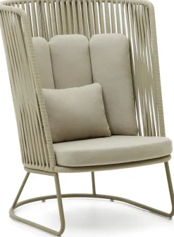 Clearance Kave Home Saconca Hoge Outdoor Fauteuil Groen