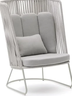 Discount Kave Home Saconca Hoge Outdoor Fauteuil Grijs