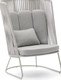 Discount Kave Home Saconca Hoge Outdoor Fauteuil Grijs