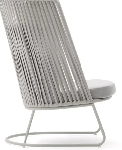 Discount Kave Home Saconca Hoge Outdoor Fauteuil Grijs