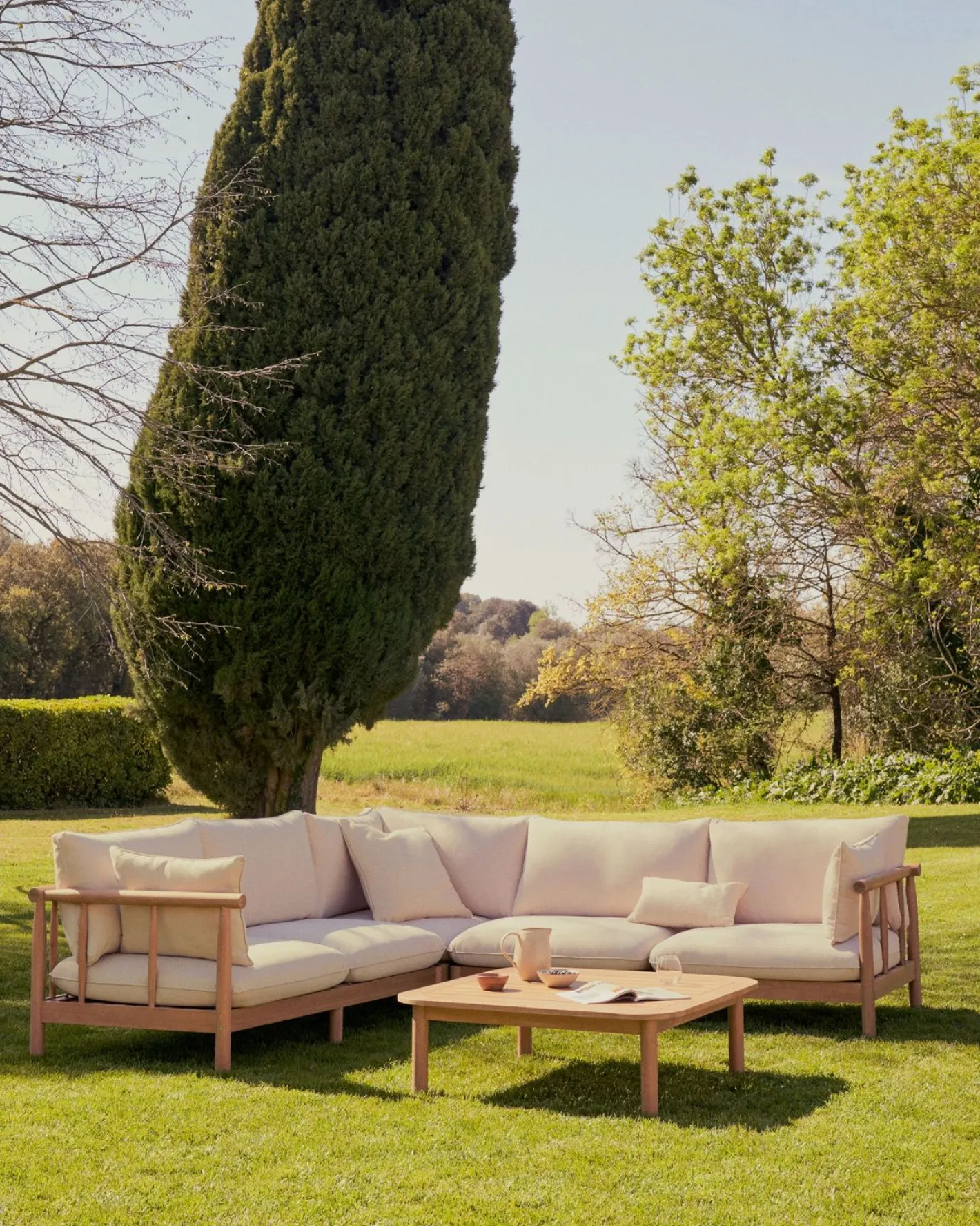 Best Kave Home Sacova Outdoor Loungeset Naturel, Beige