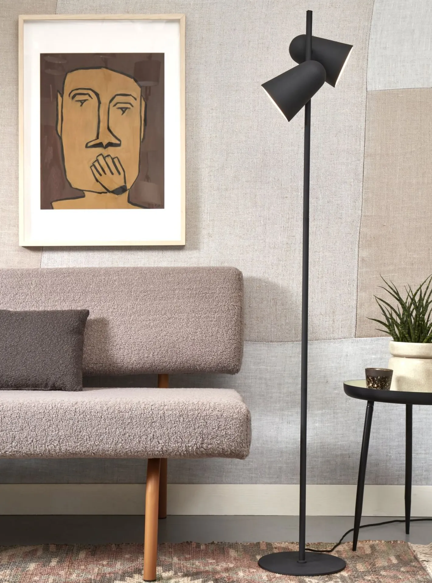 Best It's about RoMi Salamanca Vloerlamp Black