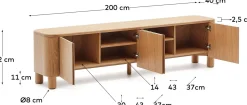 Discount Kave Home Salaya Tv-meubel Naturel