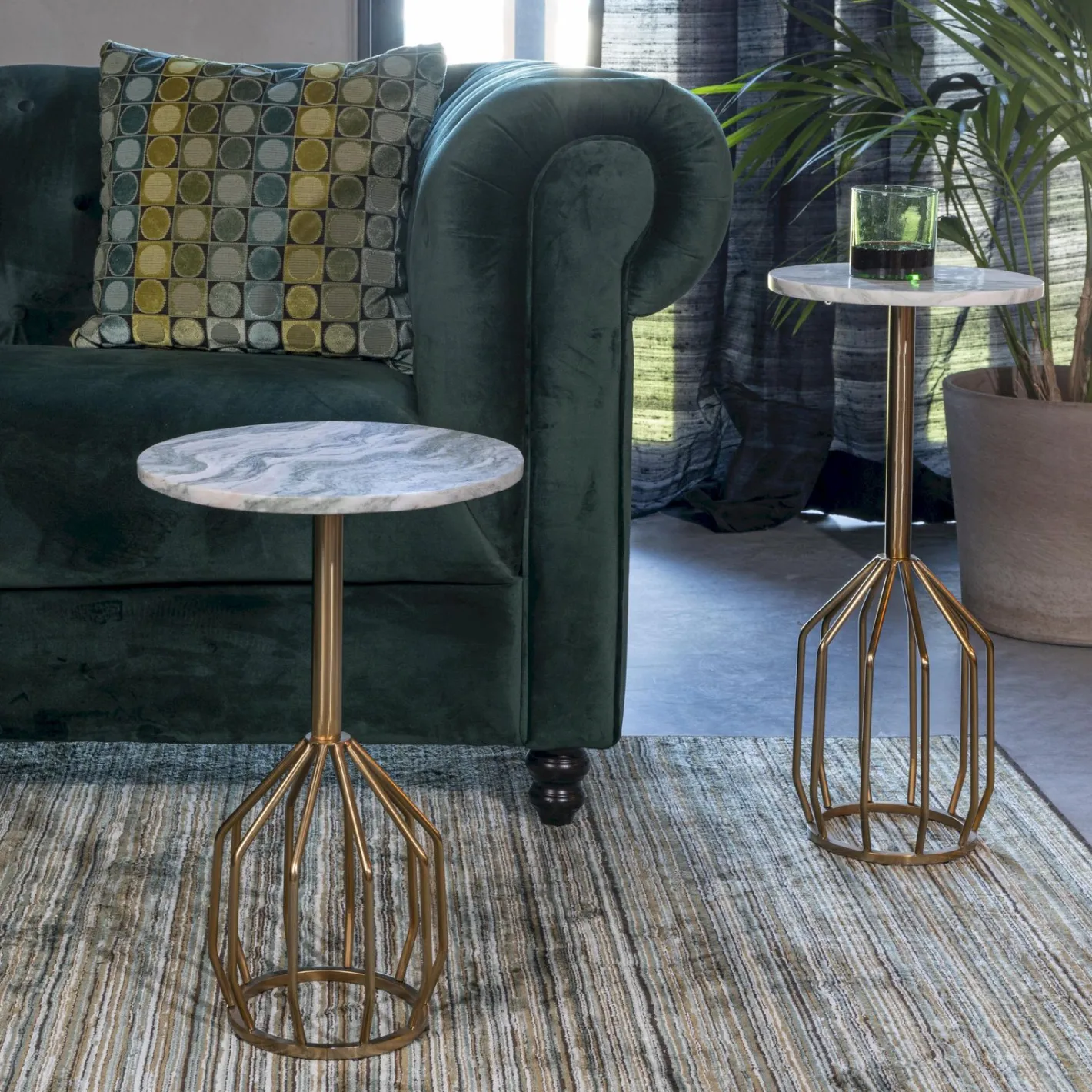Sale Dutchbone Salerno Bijzettafel Marmer