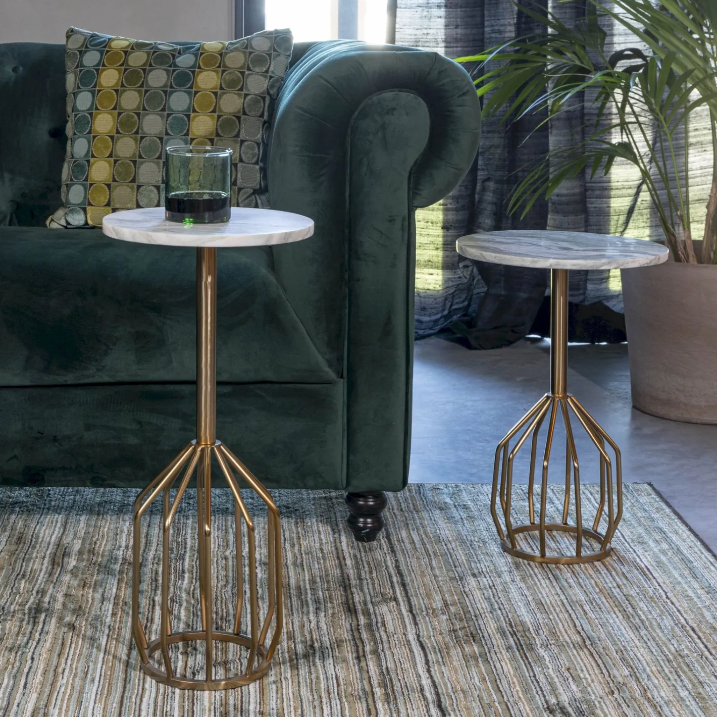 Sale Dutchbone Salerno Bijzettafel Marmer