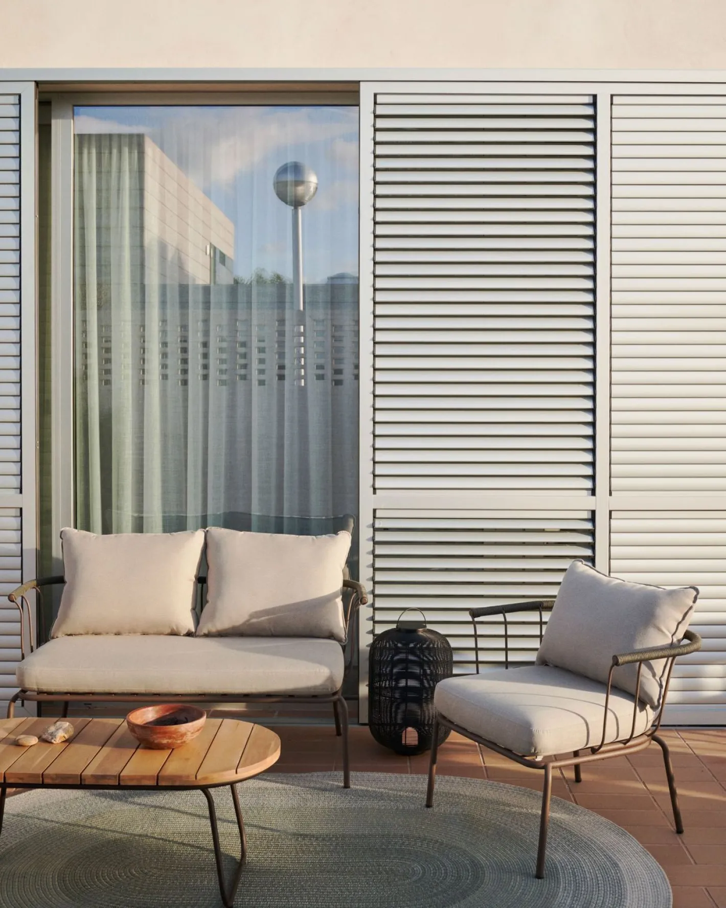 Sale Kave Home Salguer Outdoor Fauteuil Groen, Naturel