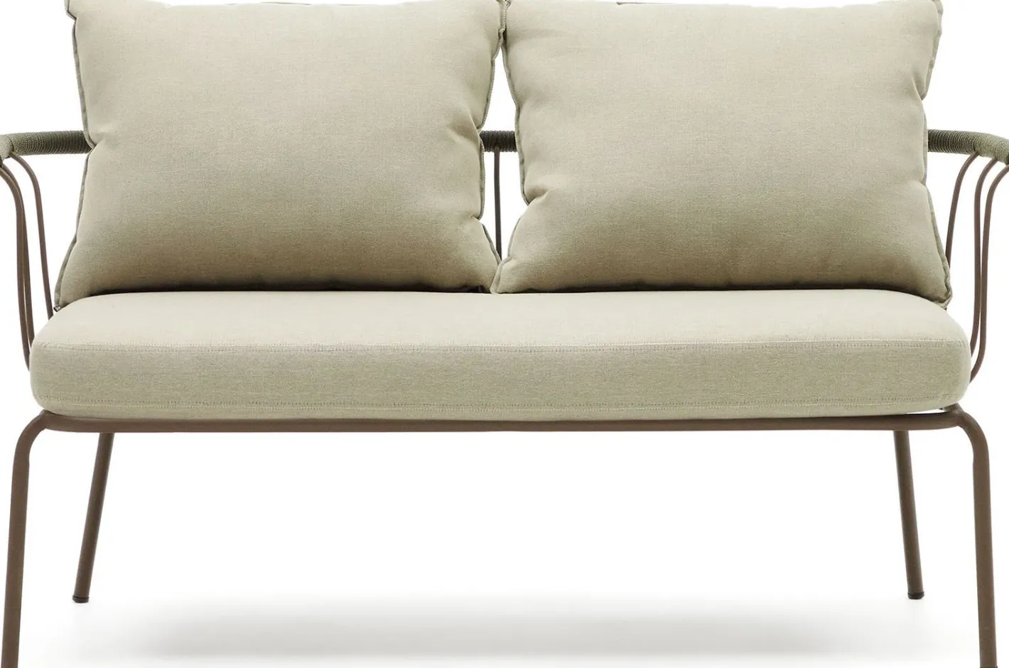 Outlet Kave Home Salguer Tuinbank Groen, Naturel