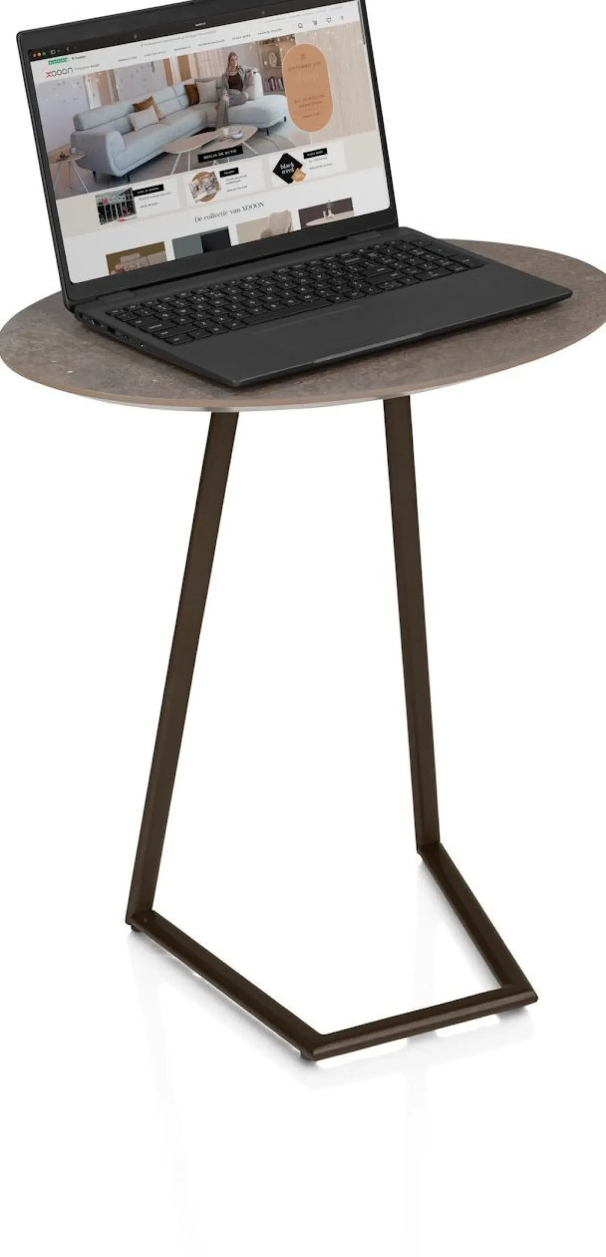 Discount XOOON Salutina Laptoptafel Steelbrown