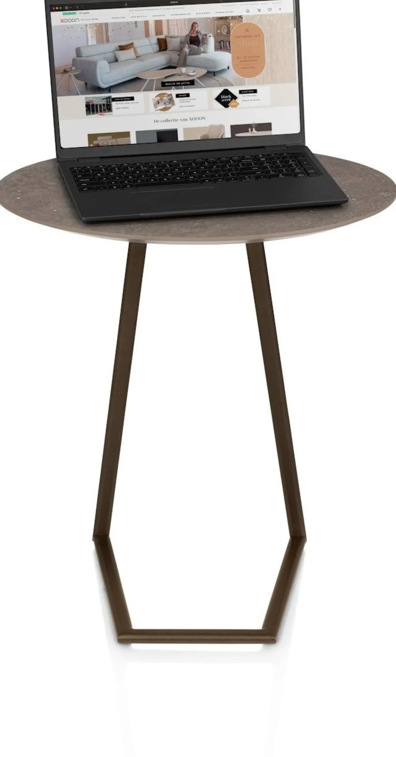 Discount XOOON Salutina Laptoptafel Steelbrown