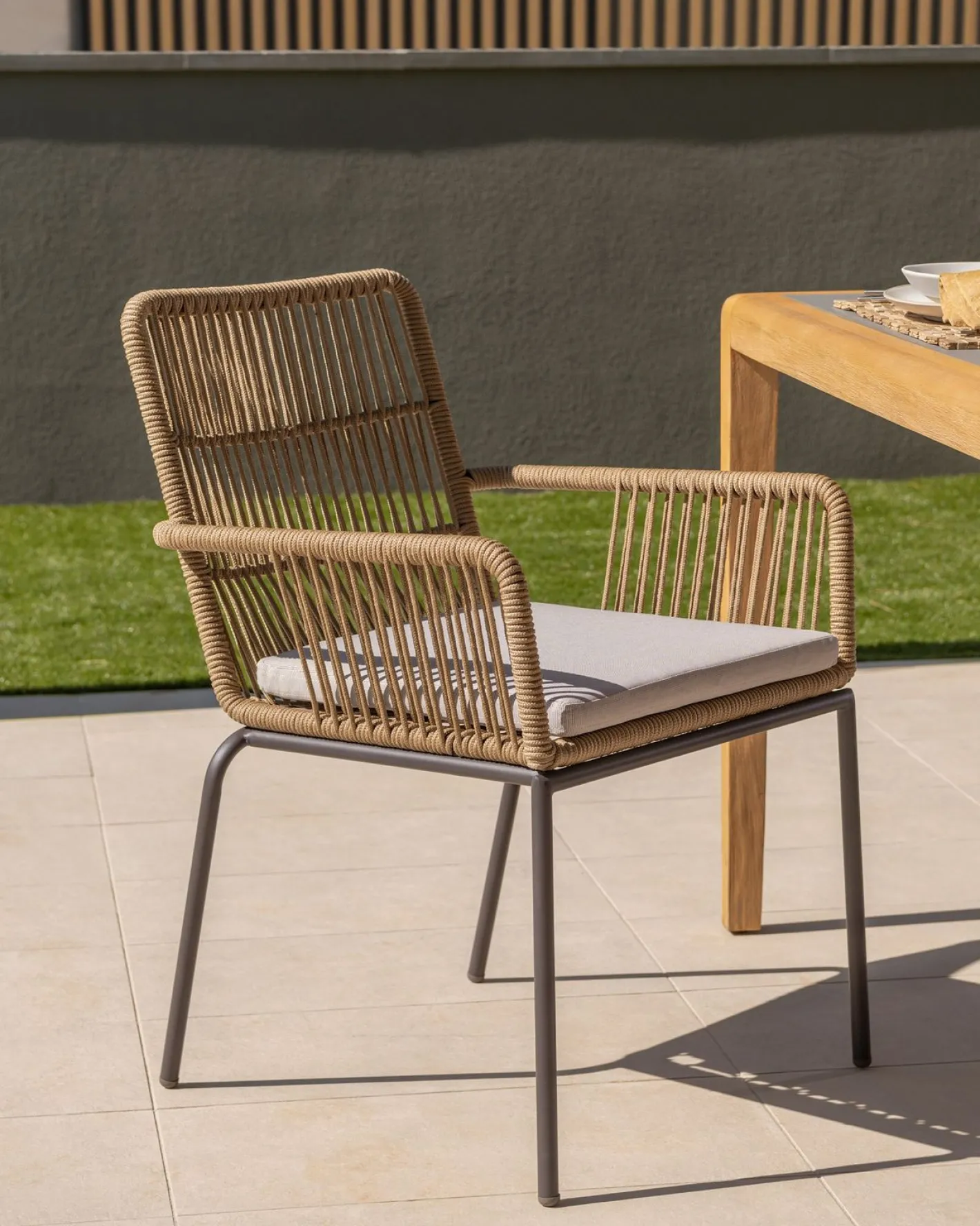 Clearance Kave Home Samt Tuinstoel Beige