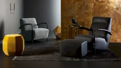 Outlet Leolux Scylla Fauteuil Black