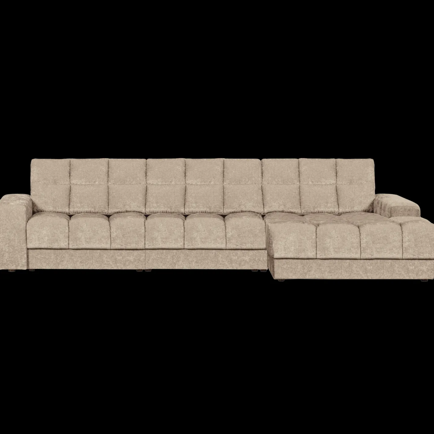 Best WOOOD Second Date Chaise Longue Nougat