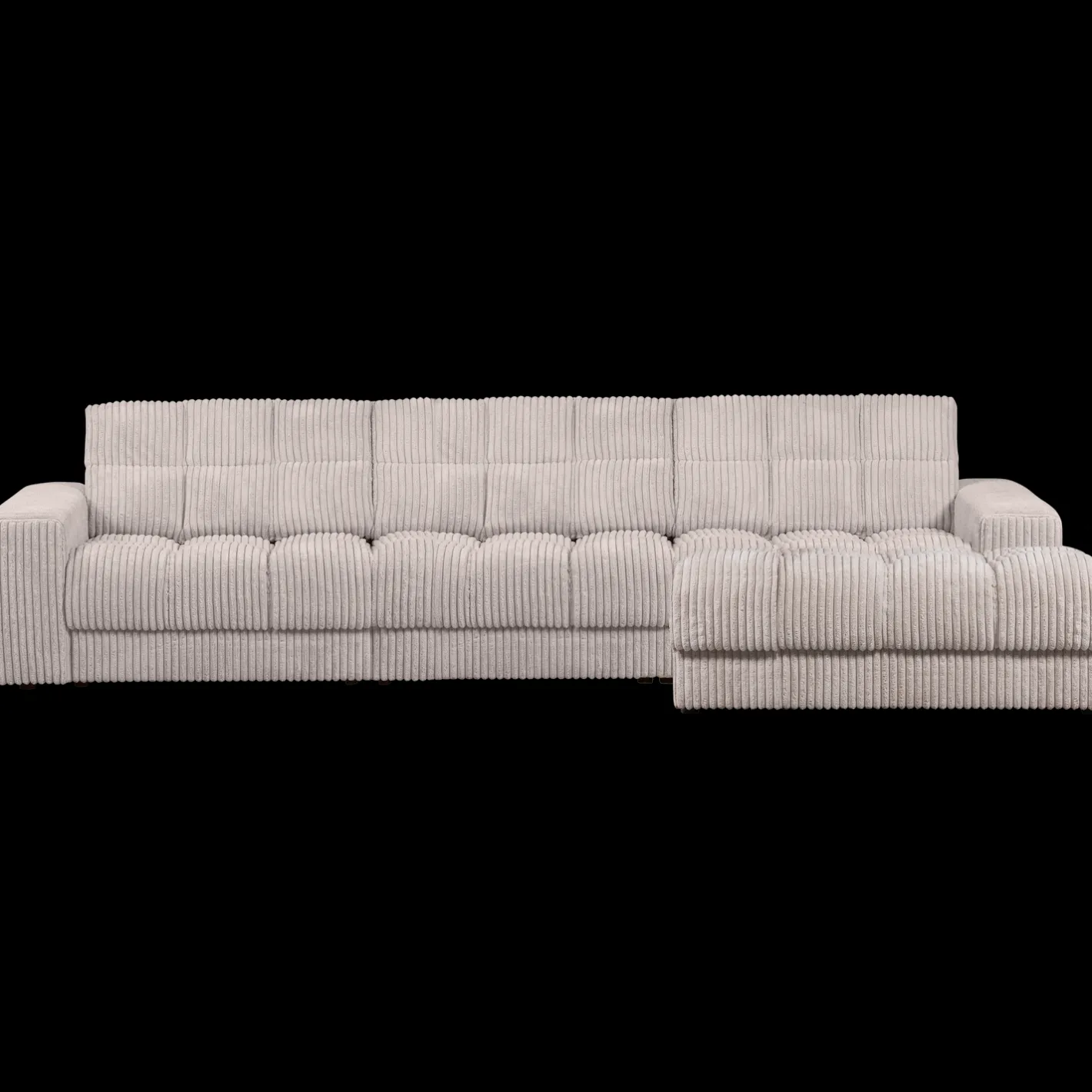 Clearance WOOOD Second Date Rib Chaise Longue Natural