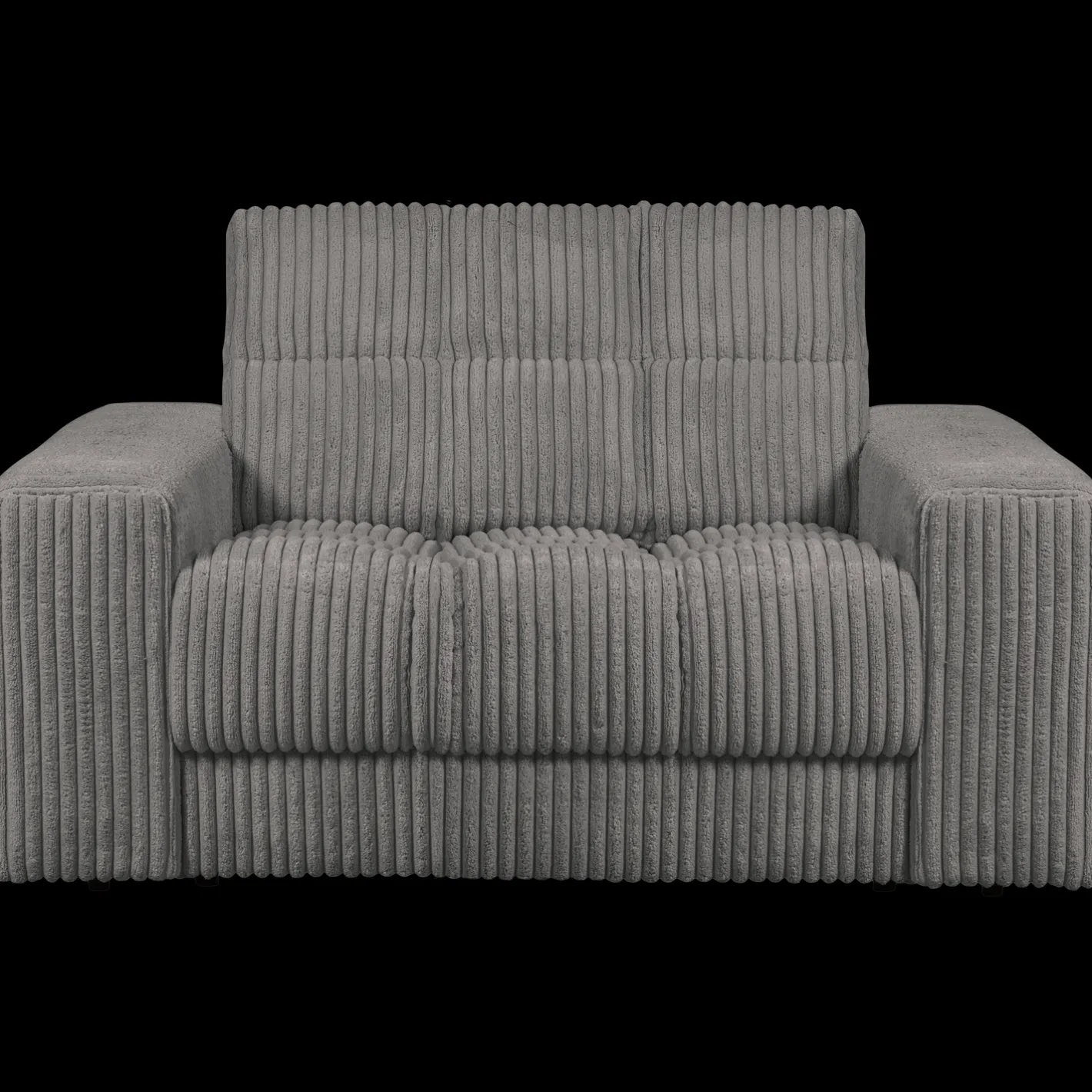 Best WOOOD Second Date Rib Loveseat Terrazzo