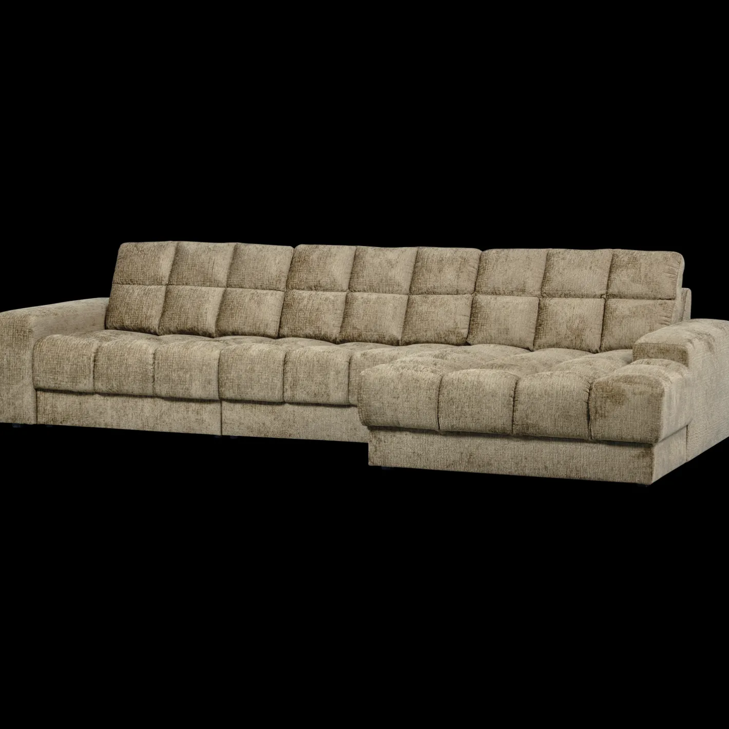 WOOOD Second Date Velvet Chaise Longue Wheatfield