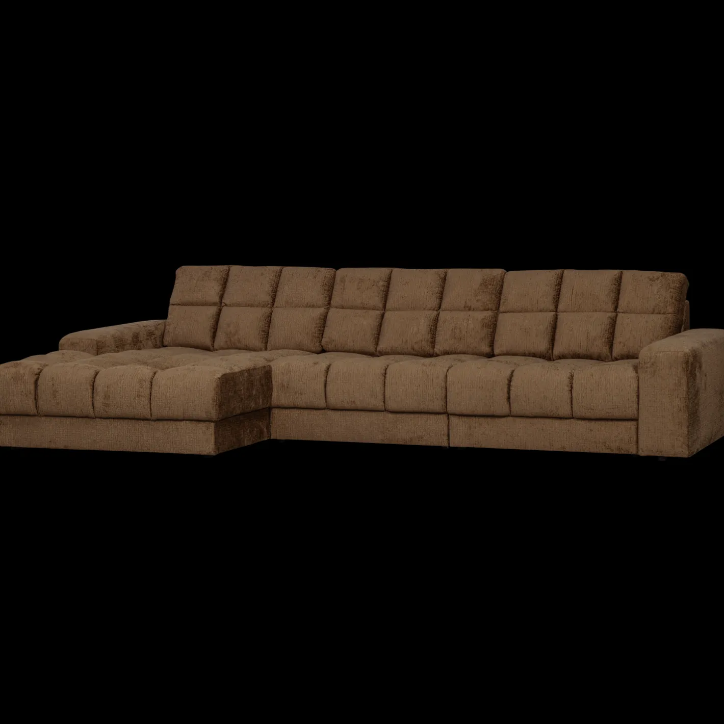 WOOOD Second Date Velvet Chaise Longue Brass