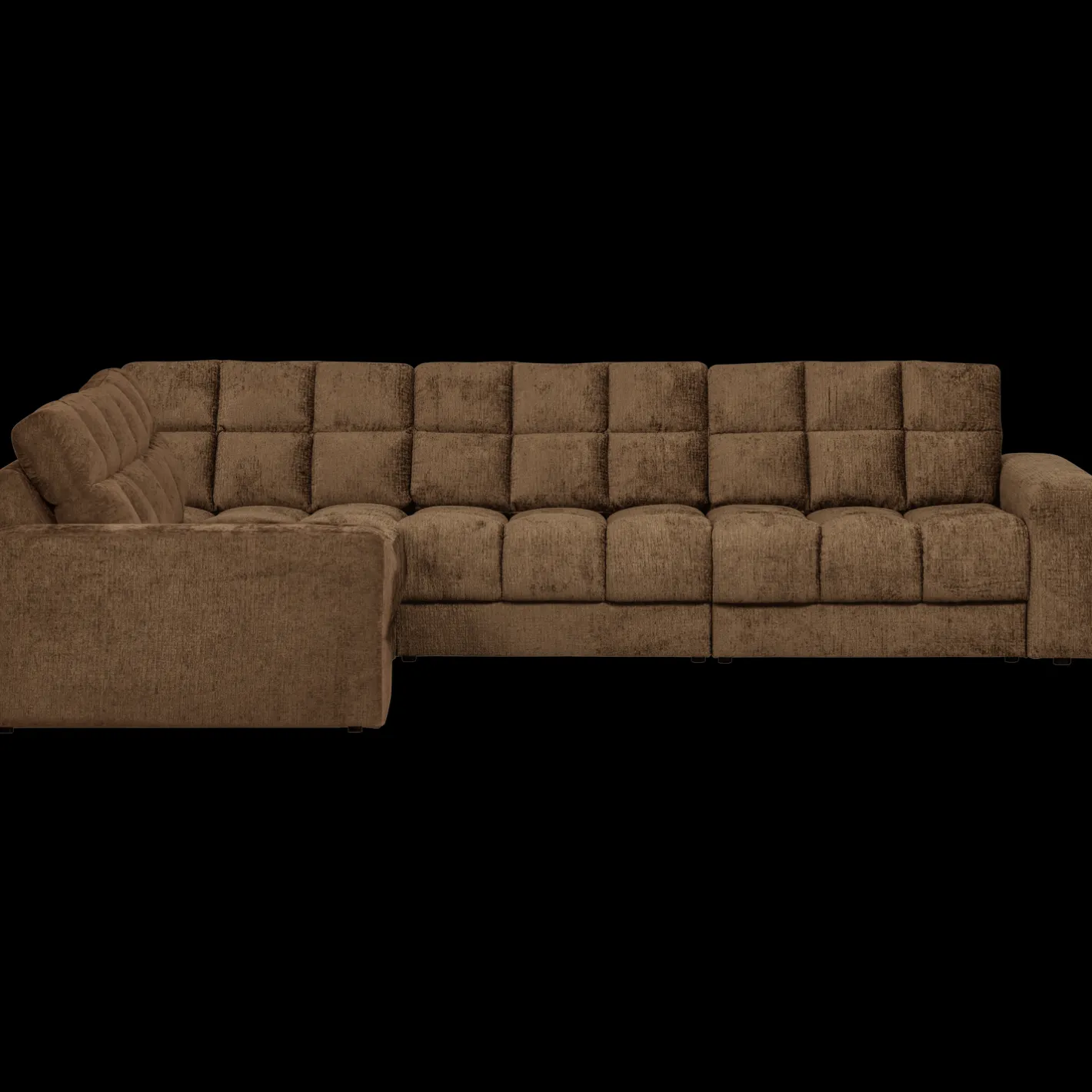 Sale WOOOD Second Date Velvet Hoekbank Brass