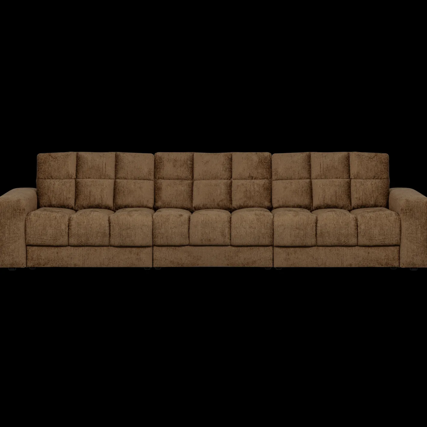 Online WOOOD Second Date Velvet 3-Zitsbank Brass