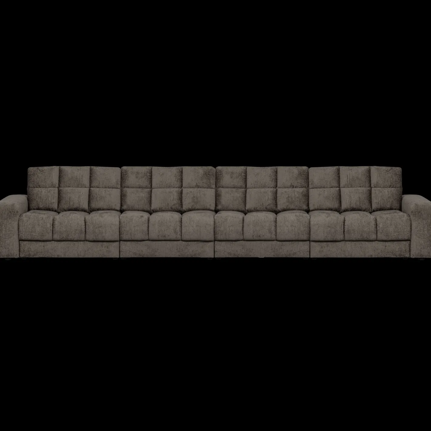 Clearance WOOOD Second Date Velvet 4-Zitsbank Mountain