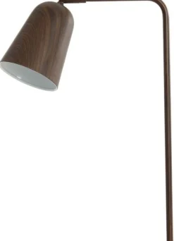 Discount Trendhopper Selamo Vloerlamp Houtprint Donkerbruin