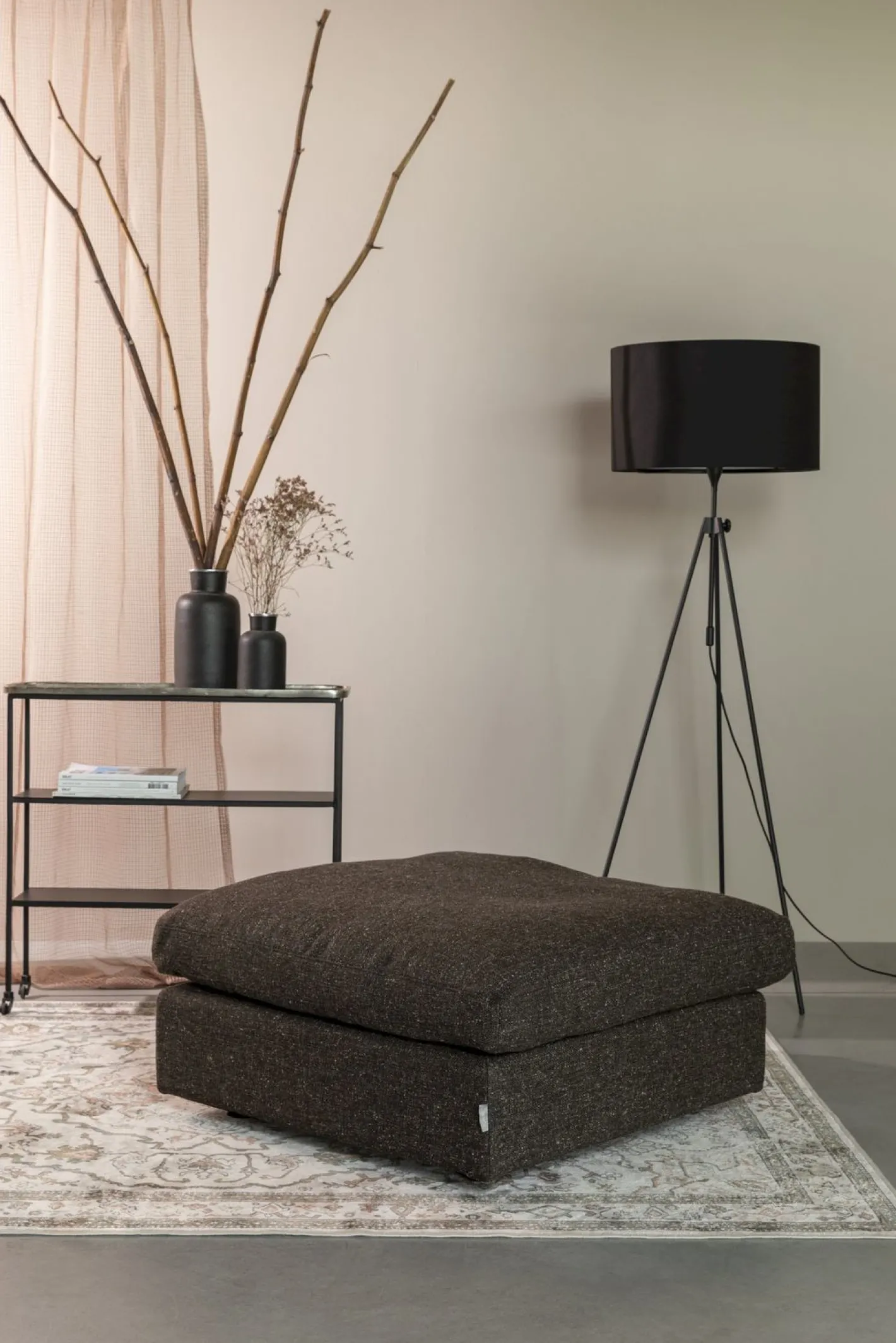 Outlet Zuiver Sense Hocker Espresso