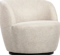 New WOOOD Serra Draaifauteuil Off White