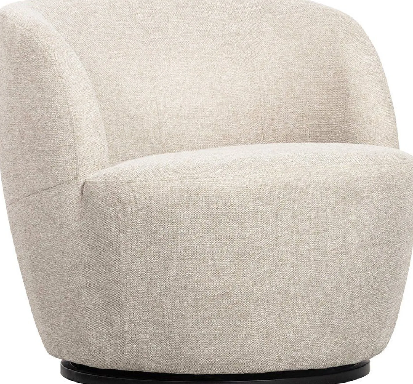 New WOOOD Serra Draaifauteuil Off White