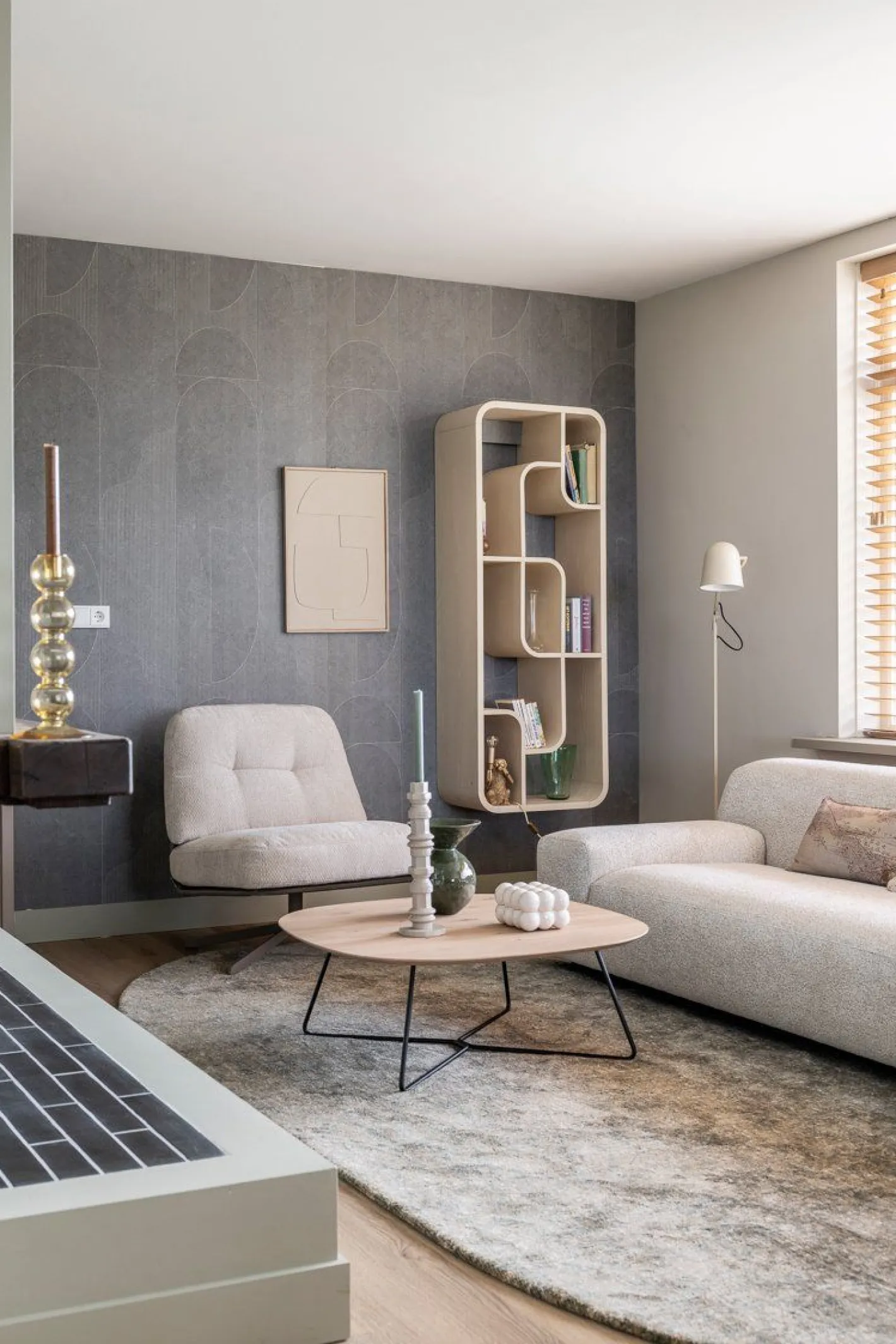 Clearance Zuiver Seven Vakkenkast Beige