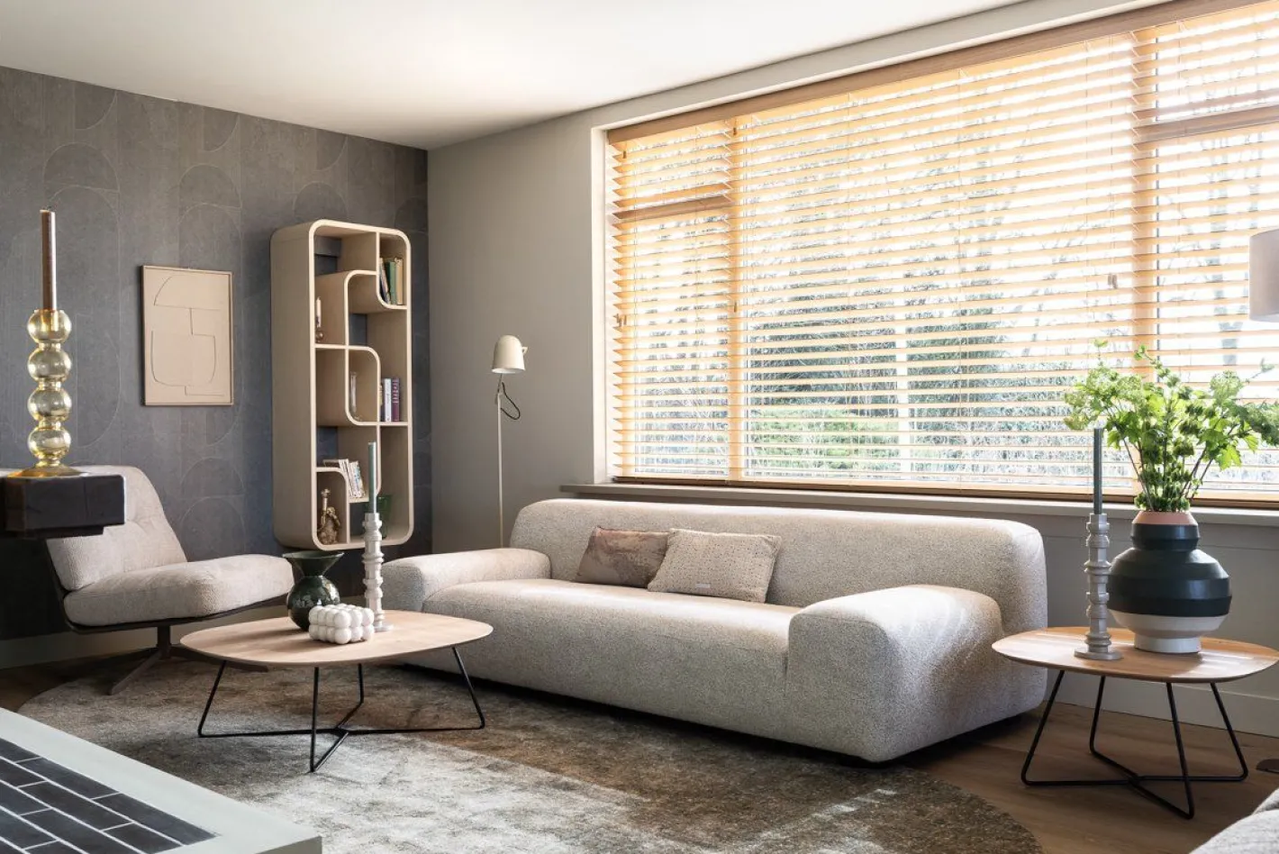 Clearance Zuiver Seven Vakkenkast Beige