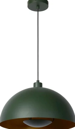 New Lucide Siemon Hanglamp Groen, Goud