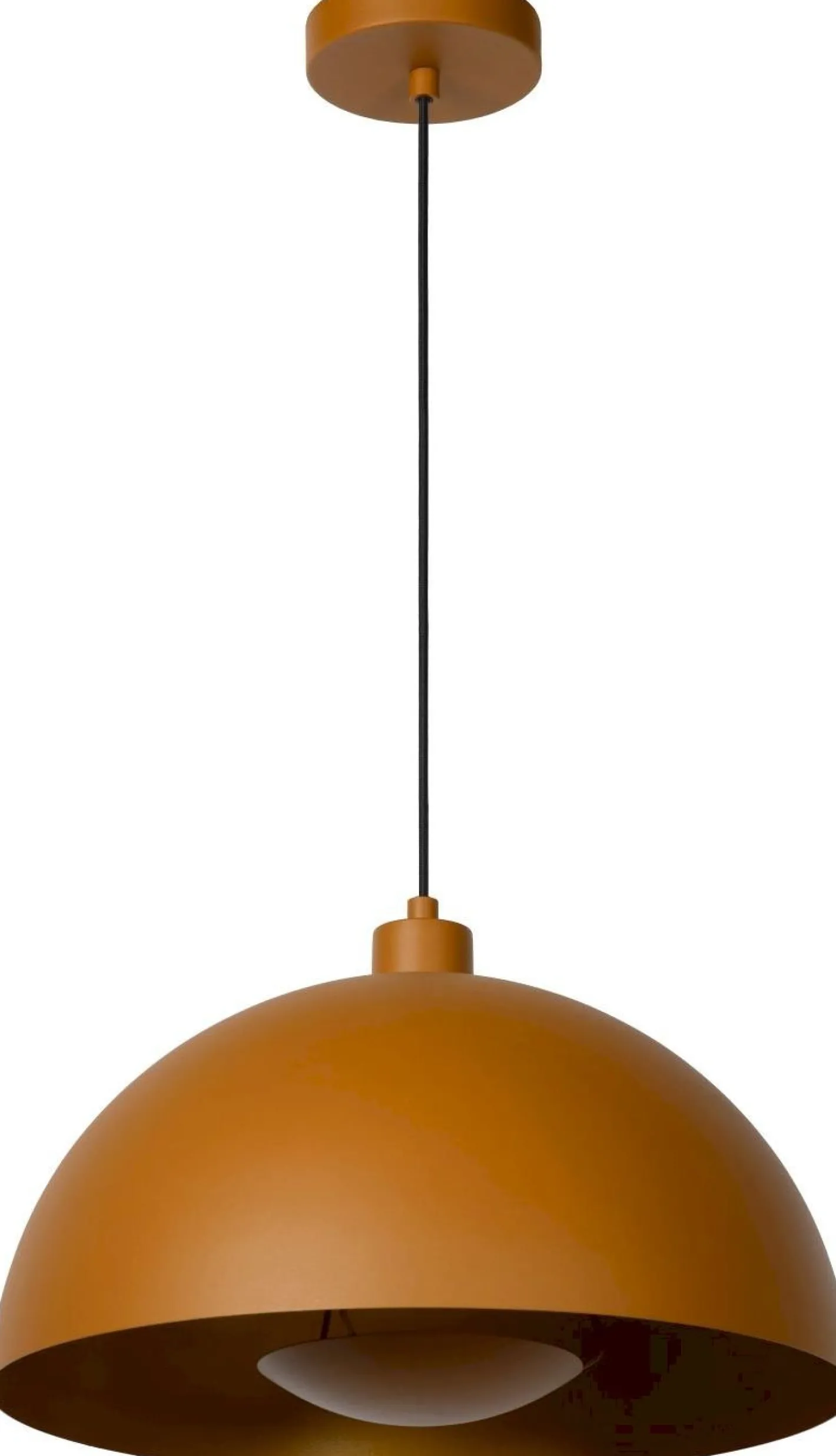 New Lucide Siemon Hanglamp Okergeel, Goud