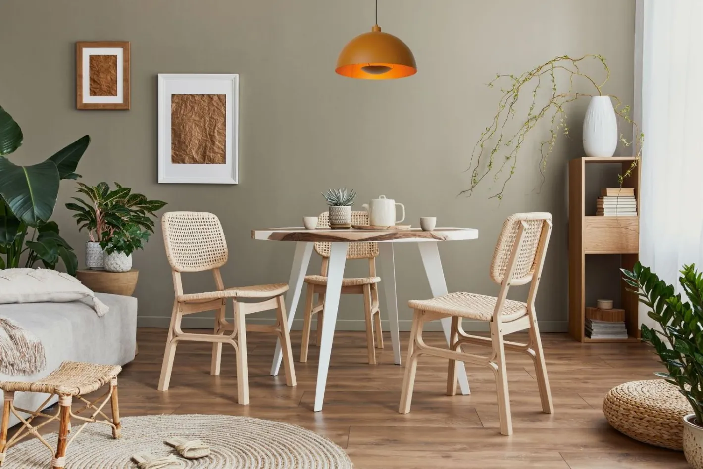 New Lucide Siemon Hanglamp Okergeel, Goud