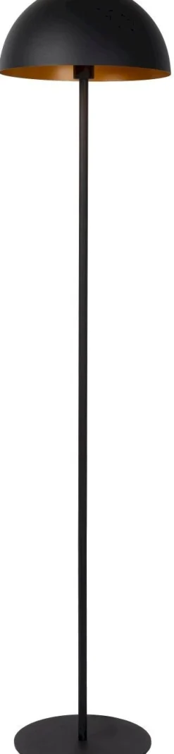 Discount Lucide Siemon Vloerlamp Zwart, Goud
