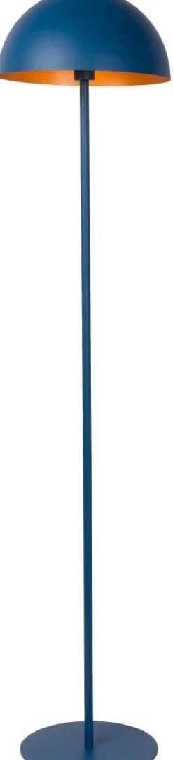 Outlet Lucide Siemon Vloerlamp Blauw, Goud