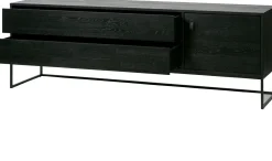 Clearance WOOOD Silas Breed Tv-meubel Black Night
