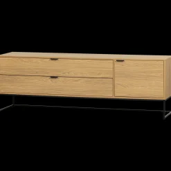 Best WOOOD Silas Breed Tv-meubel Oak