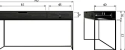 WOOOD Silas Dressoir Black Night