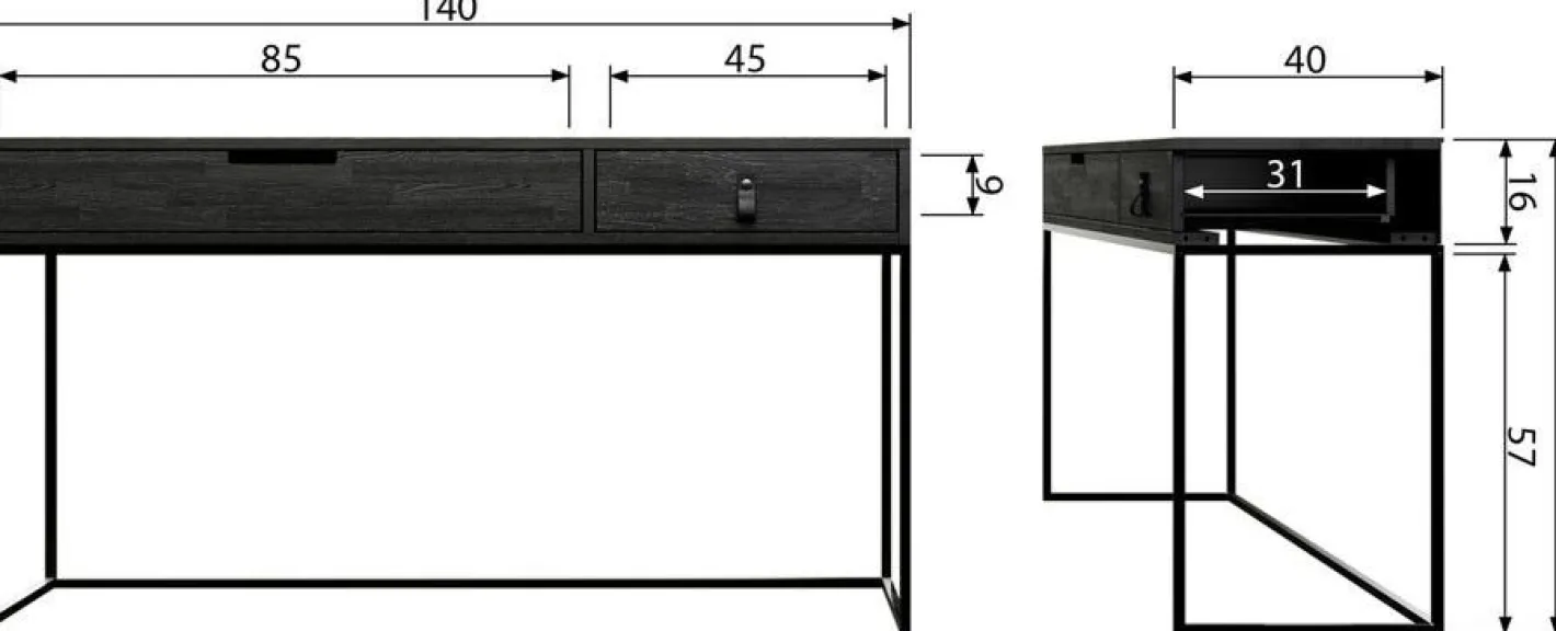 WOOOD Silas Dressoir Black Night