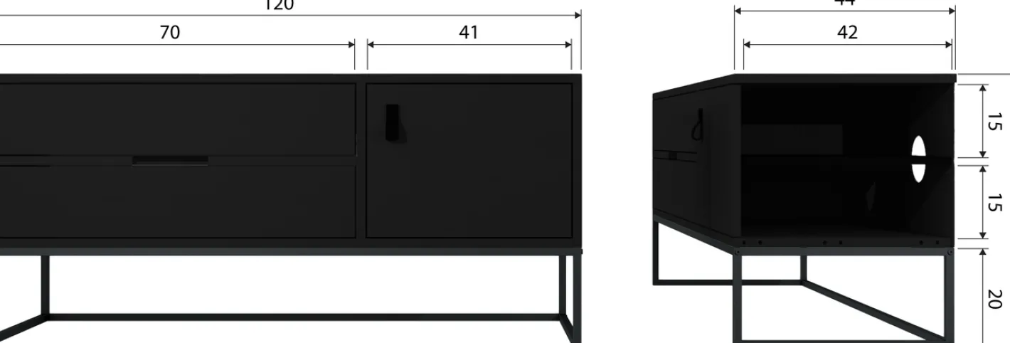 Sale WOOOD Silas Tv-meubel Blacknight