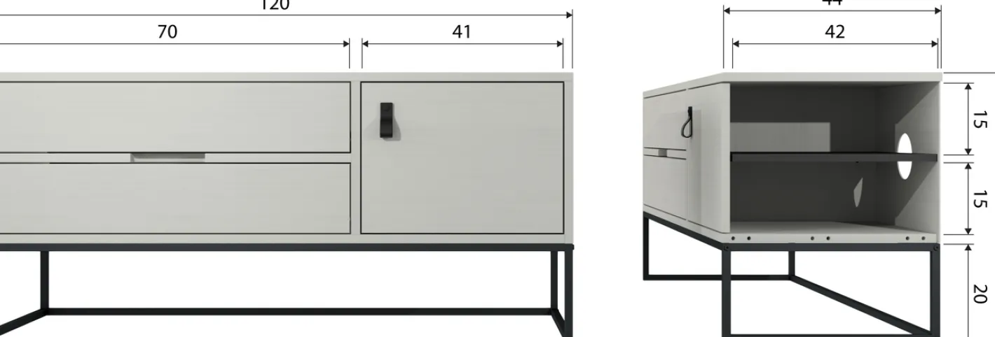 Sale WOOOD Silas Tv-meubel Dust