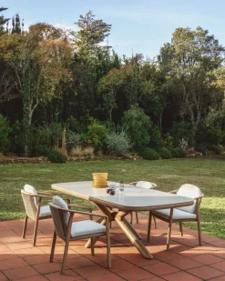 Kave Home Sirte Tuinstoel Ecru, Naturel
