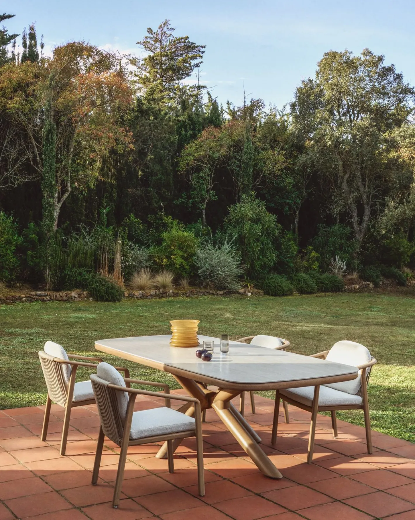 Kave Home Sirte Tuinstoel Ecru, Naturel