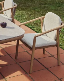 Kave Home Sirte Tuinstoel Ecru, Naturel