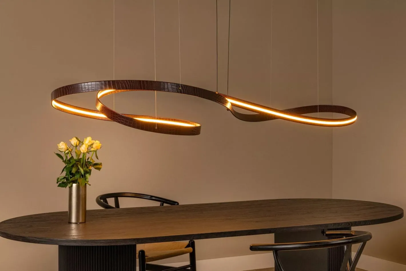 Online Lucide Slalom Hanglamp Koffie