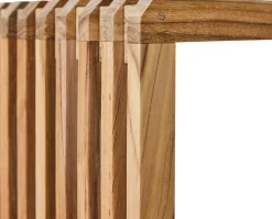 HKLIVING Slatted XL Bank Natural teak