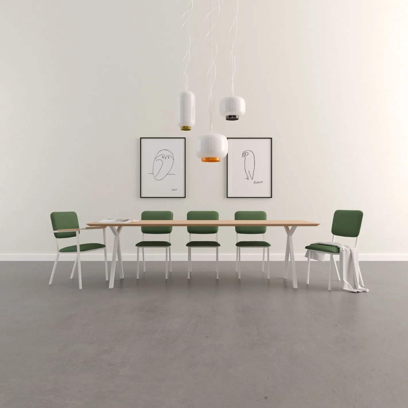 Sale Studio HENK Slim X-type Eettafel Naturel
