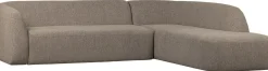Best WOOOD Sloping Hoekbank Light Brown Melange