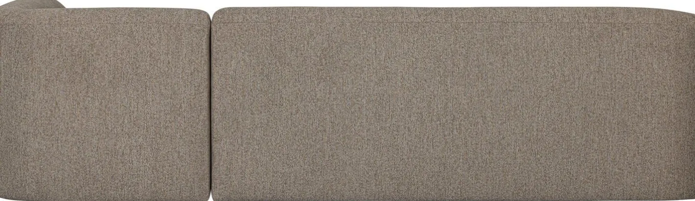 Best WOOOD Sloping Hoekbank Light Brown Melange