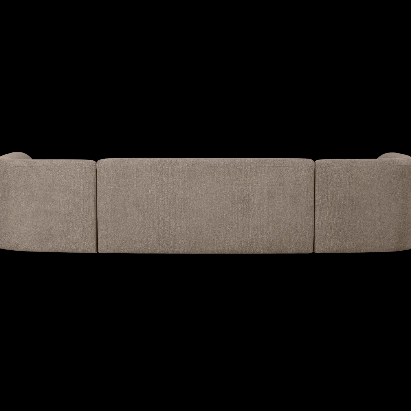 Outlet WOOOD Sloping U-bank Light Brown Melange