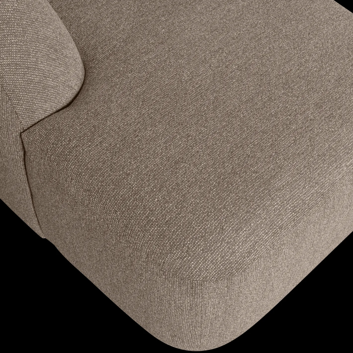 Outlet WOOOD Sloping U-bank Light Brown Melange